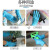 一次性丁腈手套PVC复合乳胶手套级耐磨防水防酸碱 复合丁腈-蓝色50只袋装 L码掌宽9-10cm