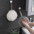 卫洋WYS-1815 挂式雪尼尔擦手球 灰色 厨房卫生间吸水毛巾擦