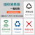 适配垃圾分类贴分类贴垃圾箱可回收不可回收厨余垃圾投放指引标语北京上海杭州苏州垃圾牌 国标简易4张 50x70cm
