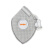 优维斯（UVEX）silv-Air 8733220带呼气阀折叠式防尘口罩色含活性碳FFP2 银灰色（15只/盒）企业专享