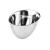苏勒   韩式不锈钢斜口碗蔬菜桶金色生菜桶火锅店商用自助调料碗沙拉碗 15CM斜口蔬菜桶（银色）10个装