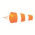 橙色反光风向袋气象风向标多种尺寸牛津布防水250D风向警示信号标 0.8m橙白相间款