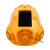 安全帽带电双风扇的一体头盔带灯太阳能充电空调多功能小帽子 双风扇黄色【蓝牙+空调9000】带充电器+太阳能双