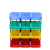 斜口分层塑料书本收纳整理箱工玩具收纳架竖式盒子储物盒分类格子 Q2(10个)单个尺寸 250*220*120 蓝色