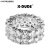 OVOZI戒指小众设计潮酷X-DUDE明星同款戒指小众锆石戒指时尚个性指环情 银色单排 尺码备注 6号