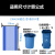 全生物可降解大号垃圾袋分类环卫特大号商用中号可回收环保垃圾袋 130*150蓝色【3卷30只】 加厚