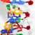 DNA模型演示生物链球形双螺旋 蛋白质模型教学学校老师基因用 黄色