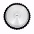 砂带机橡胶轮铝芯砂带轮打磨过砂沙带机配件沙带套轮主动轮抛光轮 300*75*25.4(孔)45度