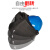 高空作业焊工帽式面罩配安全氩弧焊头戴式防护卡扣全脸电焊 插槽配件1对 编号5