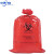 红色黄色生物危险品处理袋垃圾袋耐高温高压袋实验废弃物 红色PP41_60cm50个送50根扎带