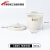 陶瓷坩埚实验室 小型坩埚杯 带盖 耐高温陶瓷杯 5 10 15 25 30 40 湘玻50ml 陶瓷坩埚