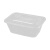 联嘉 长方形打包盒加厚透明外卖塑料打包盒打包便当保鲜餐盒 透明650ml 300套