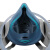 LISM7502全脸防毒面具防有毒气体活性炭喷漆专用全面罩化工农药电焊防 蓝色面具7件套+40片T型棉