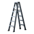 奥鹏 折叠梯子；深空灰升级加强加固航空铝合金六步梯