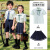 时岛幼儿园毕业照服装学院风园服夏装英伦儿童校服套装小学生班服夏季 女童两件套 100cm