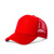 曼睩大红棉/网拼接志愿者小红帽遮阳户外网帽志愿者鸭舌帽ML021