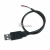 USB数据线电源线单头2芯4usb线风扇供电接头led灯条公母头电源线 USB母头 4芯 数据线 30cm 无规格