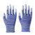 静电手套防工地劳保防滑工作透气薄款手套 蓝色涂指手套(12双) S