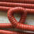 兴轩 NT-066 红色高温风管 矽胶风管 耐高温钢丝软管 排烟管热风管硅胶软管 DN63mm*4米