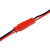 JST对插线 2P连接线 D公母插头 2Pin 红黑色 单头线长10/20CM 公头 10cm普通10条