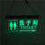 发光洗手间指示厕所卫生间导向标识悬挂吊带灯克力D吊 左箭头  蓝灯  30X15尺寸 右箭头 绿灯 30X15尺寸
