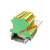 黄绿接地端子USLKG2.5双色4/10/16平方导轨式电箱接线端子排 6平方接地端子