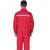晋野 劳保工作服加厚耐磨耐脏 电力维修服长袖工装服 红色反光条套装 165