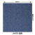 赫祥定制 办公室地毯商用拼接方块  50*50CM升级版加密毯面 加厚环保pvc底背 003蓝色