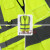 反光安全背心交通巡逻工地施工环卫工衣服夜间荧光骑行防护衣马甲 两横普通款-荧光绿
