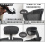 ERIKOLE定制款简易加装办公电脑椅头靠头枕靠枕免打孔高矮可调节椅背 带升级加强竖纹网布黑
