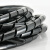 海斯迪克 HKW-303 缠绕管 电线线束保护带 绕线管 PE塑料保护套 包线管绕线套管 20MM（黑色）3米/卷×3卷