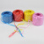 塑料绳全新料彩色塑料绳子捆扎绳打包绳包装绳撕裂膜带草球扎口绳 精品-紫色-细绳-5斤