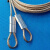 翻工业库门滑升门电动门钢索钢丝不锈钢不锈滑升门卷帘门钢丝绳板 3毫米粗3.9米一对