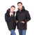 斯卡地尔（Scotoria）防静电棉服 冬季保暖冲锋衣 防水风寒工服上衣 TM823 黑色 L