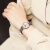 聚利时（Julius）手表女韩版时尚潮流小表盘皮带石英防水学生女士手表灰色JA-963D