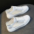 (中国)专卖小白鞋2022新款女鞋夏季透气网面板鞋韩版百搭平底网鞋女单 白灰 36