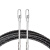 黑色电动穿线器引线手动拉线拽线串线万能暗线穿线管器电工神器 黑色双钢扁15米2个束紧器