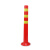 百舸75CM塑料警示柱立柱警示防撞弹力全新料道口标反光分道体 红黄款含配件