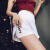 Fauntie Luna品牌高腰收腹健身短裤女假两件含内衬瑜伽跑步防走光弹力运动裤夏 黑色 M