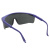 工业UV防护眼镜紫外线固化灯汞灯氙灯消毒365护目镜实验室光固机 灰色镜片蓝框仅眼镜-A款 加厚强