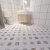 南孜 新款浴室厨房卫生间客厅房间加厚防水自粘洗手间地面贴墙贴 黑白6边型地板贴B  1米长1.2米宽  大