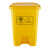 黄色医疗垃圾桶脚踏废污物塑料桶垃圾桶利器盒回收箱诊所分类箱 灰色25L垃圾桶