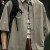 啄木鸟（TUCANO）男夏季复口袋衬衫男潮牌翻领休闲短袖恤衬衣 浅绿色 XL
