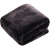 兰诗 QJ-300 方形纤维毛巾 酒店清洁抹布带挂钩清洁方巾30*30厘米 黑色10条装