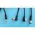 孔柔连接器M8防水航空插头 3芯4T公头母头 3针孔传感器带线2米 直头4针公头带线2米