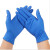 一次性手套蓝色橡胶乳胶餐饮厨房美容院纹绣皮专用耐用 一次性高弹丁青蓝色10只 M