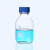 取样瓶 透明茶色棕色带刻度螺口蓝盖试剂瓶密封瓶实验室取样瓶玻璃样品瓶JYH 棕色100ml