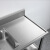 链工 洗碗池一体平台商用不锈钢双槽加厚台面带支架 左双盆单水龙头120*50*80cm