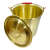 防爆一体成型铝制黄铜带盖子石油化工废料储存桶手提水铝桶 铜桶直形10L带盖子一体成型
