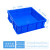 颜色定制款配件收纳工具箱加厚正方形塑料周转箱紫色绿色零件盒 绿色 外尺寸:400x400x130mm